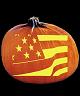 AMERICAN FLAG PUMPKIN CARVING PATTERN