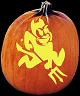 ARIZONA STATE SUN DEVILS PUMPKIN CARVING PATTERN