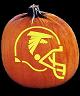 SPOOKMASTER NFL FOOTBALL ATLANTA FALCONS PUMPKIN CARVING PATTERN