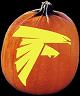 SPOOKMASTER NFL FOOTBALL ATLANTA FALCONS PUMPKIN CARVING PATTERN