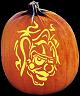 BAD CLOWN PUMPKIN CARVING PATTERN