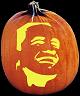 SPOOKMASTER BARACK OBAMA PUMPKIN CARVING PATTERN