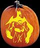 CAPED CRUSADER PUMPKIN CARVING PATTERN