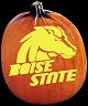 BOISE STATE BRONCOS PUMPKIN CARVING PATTERN