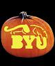 BYU COUGARS PUMPKIN CARVING PATTERN