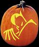 CAPED CRUSADER PUMPKIN CARVING PATTERN