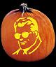 CLARK KENT PUMPKIN CARVING PATTERN