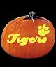 CLEMSON TIGERS PUMPKIN CARVING PATTERN