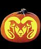 COLORADO STATE RAMS PUMPKIN CARVING PATTERN