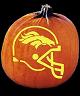 SPOOKMASTER NFL FOOTBALL DENVER BRONCOS PUMPKIN CARVING PATTERN