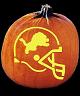 SPOOKMASTER NFL FOOTBALL DETROIT LIONS PUMPKIN CARVING PATTERN