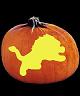 SPOOKMASTER NFL FOOTBALL DETROIT LIONS PUMPKIN CARVING PATTERN