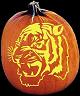 EYE OF THE TIGER PUMPKIN CARVING PATTERN