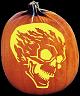 FLAME ON PUMPKIN CARVING PATTERN