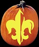 FLEUR DE LIS PUMPKIN CARVING PATTERN