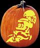 FOOTBALL PUMPKIN CARVING PATTERN