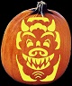 GARGOYLE PUMPKIN CARVING PATTERN