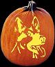 GERMAN SHEPHERD PUMPKIN CARVING PATTERN