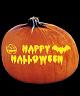 HAPPY HALLOWEEN PUMPKIN CARVING PATTERN