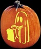 HAPPY HAUNTING PUMPKIN CARVING PATTERN