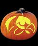 IOWA HAWKEYES PUMPKIN CARVING PATTERN