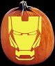 IRON MAN PUMPKIN CARVING PATTERN