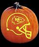 SPOOKMASTER NFL FOOTBALL KANSAS CITY CHIEFS PUMPKIN CARVING PATTERN