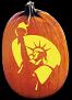 LADY LIBERTY PUMPKIN CARVING PATTERN