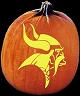 SPOOKMASTER NFL FOOTBALL MINNESOTA VIKINGS PUMPKIN CARVING PATTERN