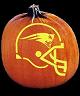 SPOOKMASTER NFL FOOTBALL NEW ENGLAND PATRIOTS PUMPKIN CARVING PATTERN