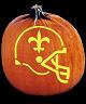 SPOOKMASTER NFL FOOTBALL NEW ORLEANS SAINTS PUMPKIN CARVING PATTERN