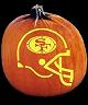 SPOOKMASTER NFL FOOTBALL SAN FRANCISCO 49ERS PUMPKIN CARVING PATTERN