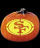 SPOOKMASTER NFL FOOTBALL SAN FRANCISCO 49ERS PUMPKIN CARVING PATTERN