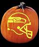 SPOOKMASTER NFL FOOTBALL SEATTLE SEAHAWKS PUMPKIN CARVING PATTERN