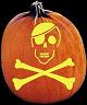 SKULL AND CROSSBONES PUMPKIN CARVING PATTERN