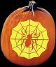 SPIDER'S LAIR PUMPKIN CARVING PATTERN