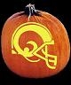 SPOOKMASTER NFL FOOTBALL ST LOUIS RAMS PUMPKIN CARVING PATTERN