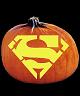 SUPERMAN EMBLEM PUMPKIN CARVING PATTERN