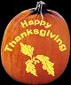 HAPPY THANKSGIVING PUMPKIN CARVING PATTERN