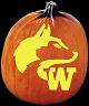 WASHINGTON HUSKIES PUMPKIN CARVING PATTERN