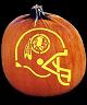 SPOOKMASTER NFL FOOTBALL WASHINGTON REDSKINS PUMPKIN CARVING PATTERN