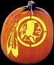 SPOOKMASTER NFL FOOTBALL WASHINGTON REDSKINS PUMPKIN CARVING PATTERN