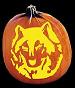 WOLF PUMPKIN CARVING PATTERN