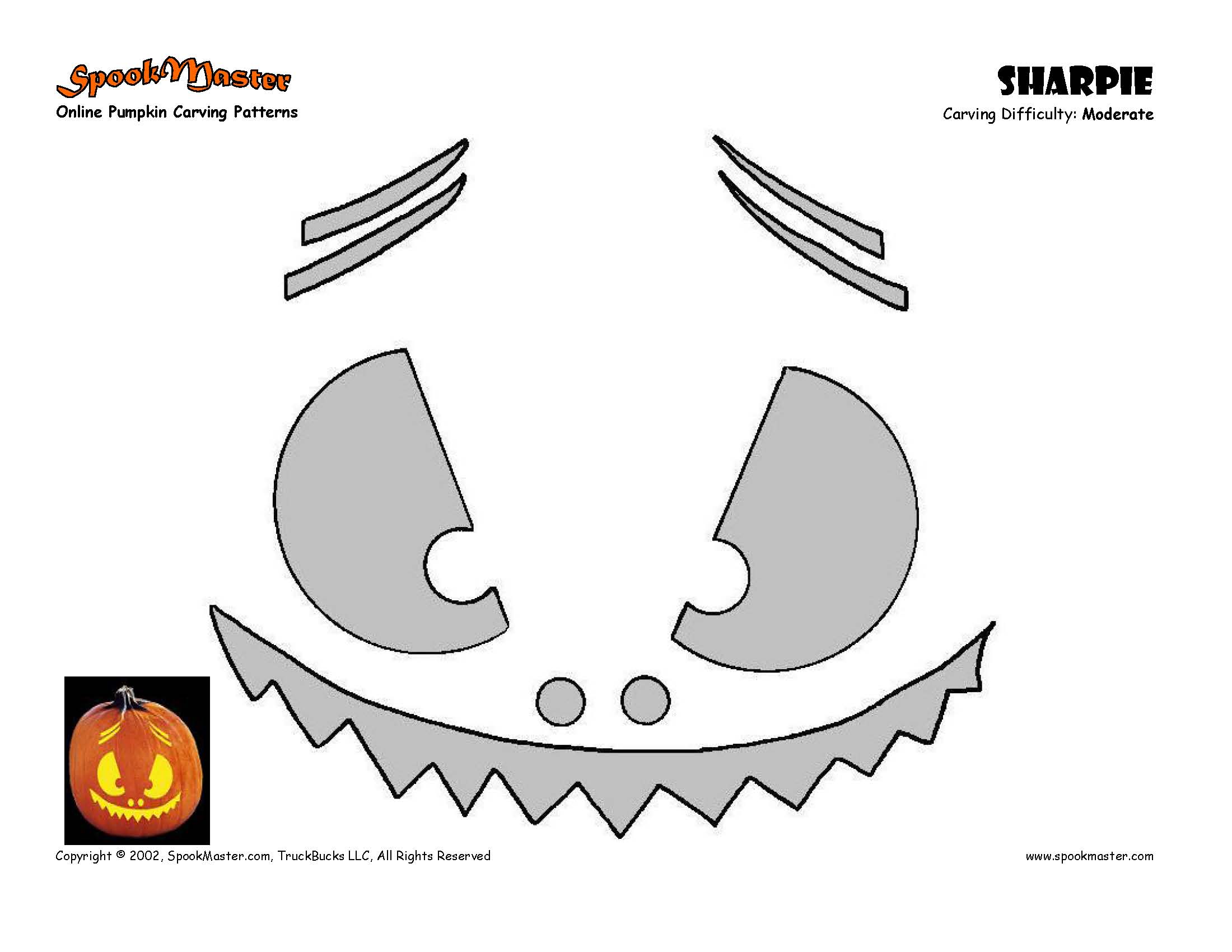 pumpkin carving stencils patterns Orc Pumpkin Carving Pattern | pumpkin carving stencils