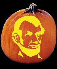SPOOKMASTER ABRAHAM LINCOLN PUMPKIN CARVING PATTERN