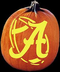 SPOOKMASTER ALABAMA CRIMSON TIDE PUMPKIN CARVING PATTERN