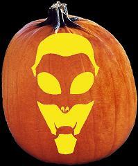 SPOOKMASTER ALIEN PUMPKIN CARVING PATTERN