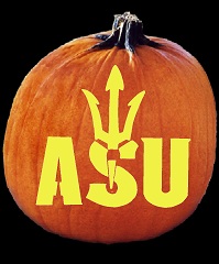 SpookMaster Arizona State Sun Devils College Football Team Pumpkin Carving Pattern