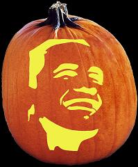 SpookMaster Barack Obama Presidential Candidate Pumpkin Carving Pattern