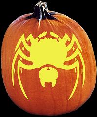 SPOOKMASTER BLACK WIDOW SPIDER PUMPKIN CARVING PATTERN